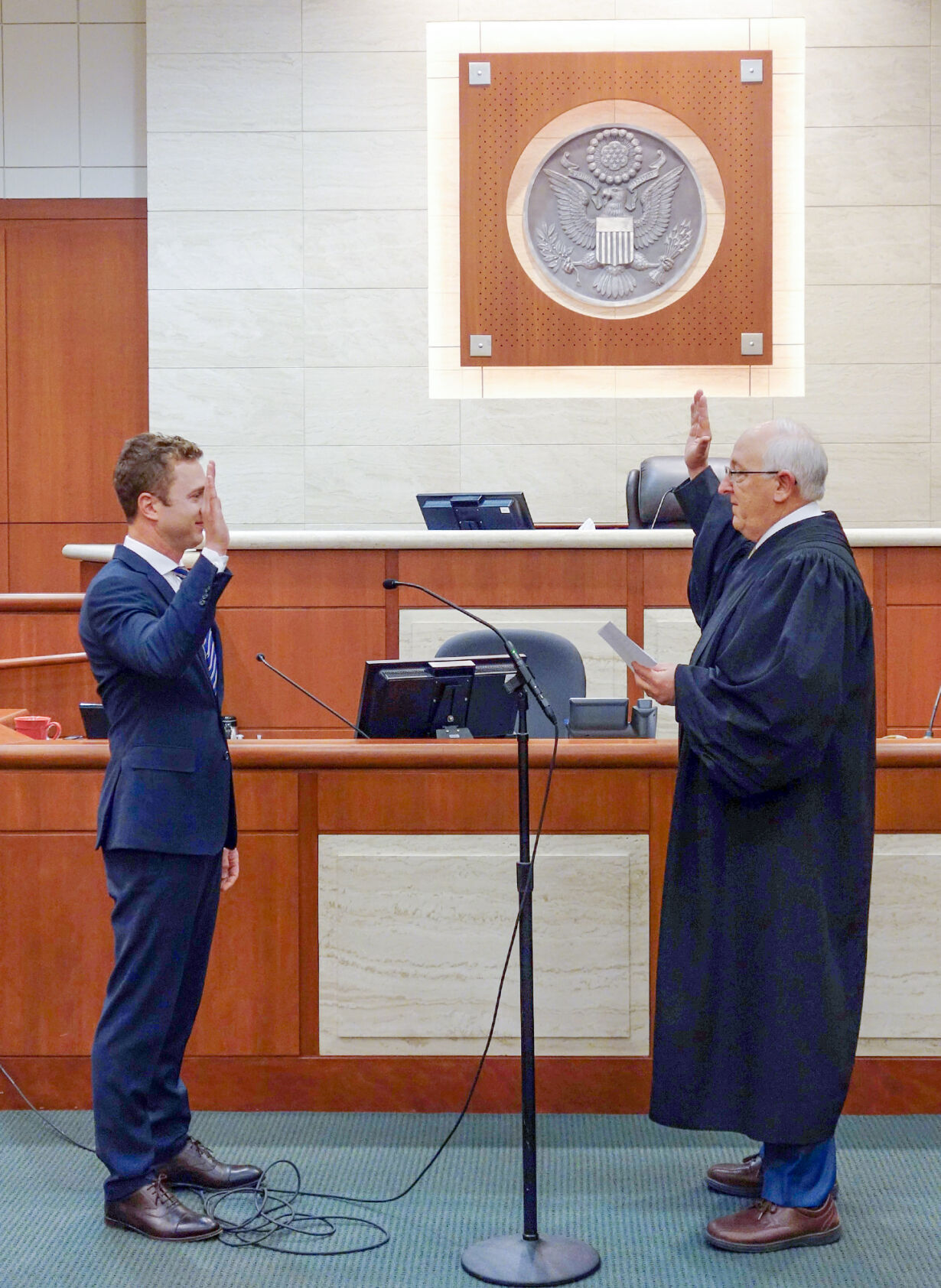 Josh Hurwit swearing-in photo